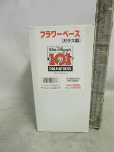 送料は商品説明欄に記入　ディズニー　101匹わんちゃん　ガラス　花瓶　一輪挿し　未使用か美品