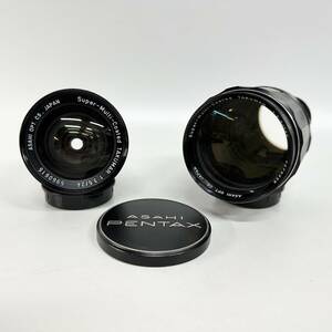 1円~【セット売り】アサヒ ペンタックス ASAHI PENTAX Super-Multi-Coated TAKUMAR 1:2.5/135 1:3.5/24 一眼カメラ用 レンズ G101549