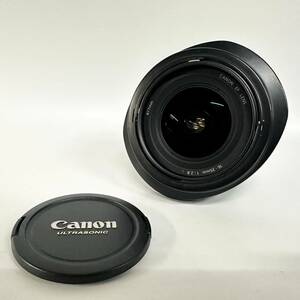 1円~【動作未確認】キャノン Canon ZOOM LENS EF 16-35mm 1:2.8 L USM ULTRASONIC 一眼カメラ用 レンズ レンズフード付き G101545