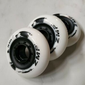 [2 piece ~18 piece ] tire white 72mm inline skates for hardness 85A ZMP Wheel wheel white WH