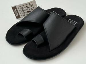  unused *ISLAND SLIPPER Islay ndo slippers leather sandals black black 8 26 26.0
