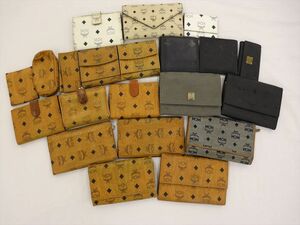 1円 正規まとめ 21点 MCM 財布 長財布 二つ折り キーケース等 21点まとめて 大量セット KRK NSK