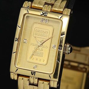 1円 エルジン 999.9 gold ingot 1g FK-1154-F インゴット QZ ゴールド文字盤 TLG メンズ腕時計 SGN 6881000