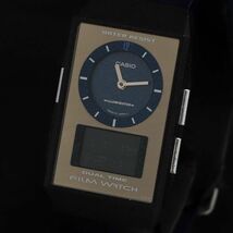 1円 稼働 QZ 美品 カシオ フィルムウォッチ FS-05 デジアナ 青文字盤 BJY メンズ腕時計 KRK 6226000_画像1