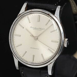 1円 稼働 IWC シャフハウゼン AT/自動巻 シルバー文字盤 1TLT メンズ腕時計 KTR 3546400