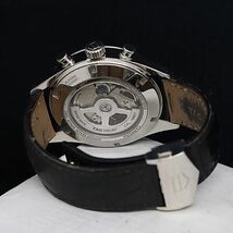 1円 稼動 良品 タグホイヤー CAR2012-4 AT カレラ デイト クロノグラフ 裏スケ 白系文字盤 メンズ腕時計 OKZ 1RKT 0046310_画像4