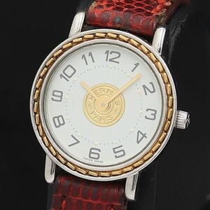 1円 エルメス SE4.240 QZ 白文字盤 レディース腕時計 MSS 0013200 1PRT
