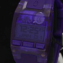 1円 箱付 稼働 未使用品 ニクソン コンプS QZ パープル A336 2045 デジタル文字盤 定価約￥14.000 1NSK レディース腕時計 OGH 2000000_画像1