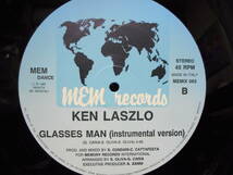 12”◆KEN LASZLO「GLASSES MAN/同(Instrumental Version)」MEMORY RECORDS(ITALY) MEMIX 063_画像5