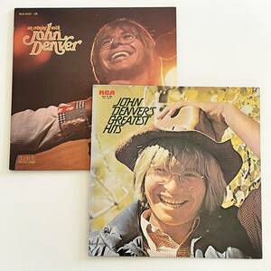 ジョン・デンバー 故郷の詩 故郷へかえりたい 悲しみのジェットプレーン / ジョン・デンバー・ライブ An Evening With John Denver LP