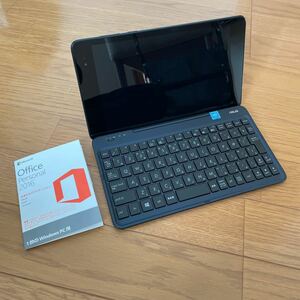 超コンパクトノート&タブレット ASUS T90CHI-3775 ネイビー Atom Z3775 2GB 64GB Windows10 HOME 32bit Office 2016 Personal付