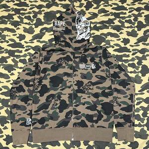 URSUS CAMO full zip hoodie bape エイプ A BATHING APE 迷彩 パーカー