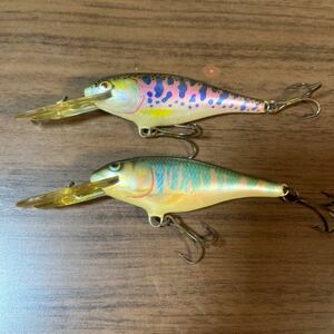 ラパラ　ディープランナー　7cm 中古美品　2個セット　ジャパンスペシャルカラー　オールド　OLD RAPALA DEEP RUNNER シャッド　ミノー 