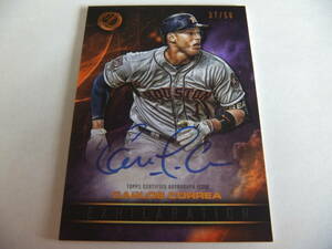 ＜ポストシーズン大活躍!!＞■BV$200! C.コレア(CORREA) 50枚限定 直筆サインカード(AUTO)■2016 TOPPS LEGACIES OF BASEBALL EXHILARATION