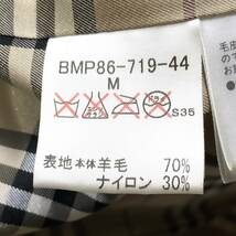 絶版美品BURBERRY BLACKLABELラムレザージャケットL~Mキャメルブラウン羊革ノバチェック柄ドッキング切替ブラレバーバリーブラックレーベル_画像10