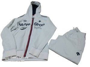 MOVE SPORT DESCENTE ムーブスポーツ デサント/フード付ジャージ上下セット/used/men-M-L