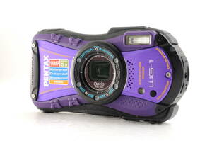 動作品 ペンタックス PENTAX Optio WG-1 オプティオ 紫 パープル コンパクトデジタルカメラ 管GG1810