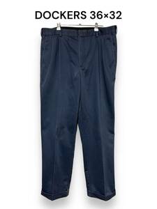 人気　ドッカーズ　DOCKERS 古着　コットンパンツ　チノパン　36×32