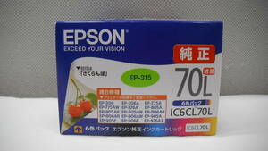 家電祭 エプソン 純正インクカートリッジ IC6CL70L 6色パック 増量 さくらんぼ 推奨使用期限 2025.09 未開封品 自宅保管品