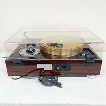 【直接引取り限定】 MICRO BL-111 THREAD DRIVE TURNTABLE ターンテーブル レコードプレーヤー マイクロ 回転不可 カバー破損 C-4 1345-20_画像6