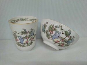 ノリタケ　Noritake　となりのトトロ　湯呑1客　お茶碗1個　計２点セット　NIBARIKI　食器　スタジオジブリ　フリーカップ　ボウル