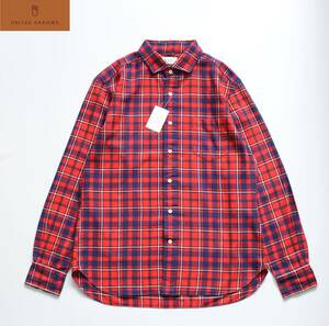  unused [ UNITED ARROWS United Arrows ] cotton / wool check long sleeve shirt XL 111116313583590 regular price \13,000 flannel shirt 