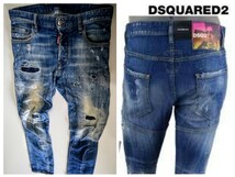 【　 DSQUARED2　ディースクエアード　】　 TIDY BIKER JEAN　　42　　 S74LB0516　　サファリ　スタッフインターナショナル国内正規品_画像1