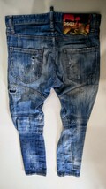 【　 DSQUARED2　ディースクエアード　】　 TIDY BIKER JEAN　　42　　 S74LB0516　　サファリ　スタッフインターナショナル国内正規品_画像7