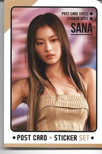 ☆New！■SANAサナ/TWICEトゥワイス■ポストカード12枚＆ステッカー3枚/Ver.2☆韓国