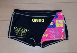 【arena】アリーナ ショートボックス トレーニング用タフスーツ　ジュニア　size140　ピンク