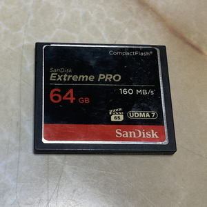 【6500円即決！送料無料】SanDisk Extreme PRO CFカード 1066x UDMA7 160MB/S 64GB 読み書き正常動作確認済 中古品