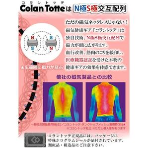 送料140円～★【未開封】★コラントッテ Colantotte●ワックルネック TWIN(ツイン)●ネイビー●Lサイズ/51cm●首・肩のコリに効く/ABAAU07Lの画像10