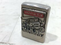 zippo ジッポー Marlboro ADVENTURE TEAM マルボロ アドベンチャーチーム メタル貼り 1997年製●E122T370_画像1