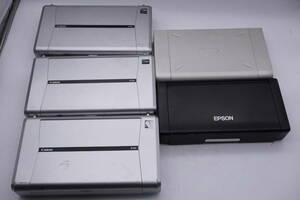 ５台セット　モバイルプリンター　EPSON　PX‐S05B　/　CANON　iP100 ｘ３台　/　PIXUS　80i