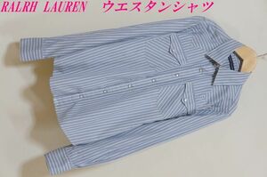 C269 prompt decision RALRH LAUREN Ralph Lauren stripe western shirt 7 160 long sleeve click post shipping 