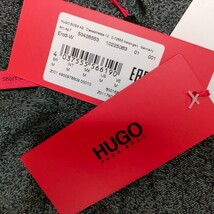 【タグ付・未使用級】ヒューゴボス 長袖シャツ 【紳士の着こなし】HUGO BOSS 無地 グレー 灰色 コットン M トップス メンズ カジュアル_画像9