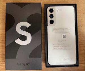 新品未使用 SAMSUNG Galaxy S22 SCG13 ホワイト 白色 SIMフリー ③