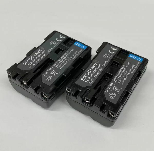 NP-FM500H　SONY　互換バッテリー　2個　カメラ本体での残量表示対応 α99 II α77 II α99 α65 α58 α77 SLT-A57