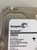 S3686●SEAGATE シーゲート Barracuda 3.5インチ HDD ハードディスク 2TB 2000GB ST2000DM001 【フォーマット済み】_画像2