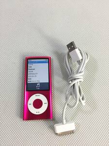 S3726●Apple アップル iPod nano アイポッド ナノ 第5世代 16GB A1320/MC075J デジタルオーディオプレーヤー 【リセット済】 保証あり