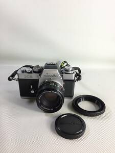 S3916●Minolta ミノルタ XE フィルムカメラ レンズ MC ROKKOR-PF 1:1.7 f=50mm 2576084 【未確認】