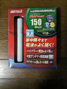 BUFFALO USB2.0用 無線子機 AirStation WLI-UC-GNHP 【未使用品】