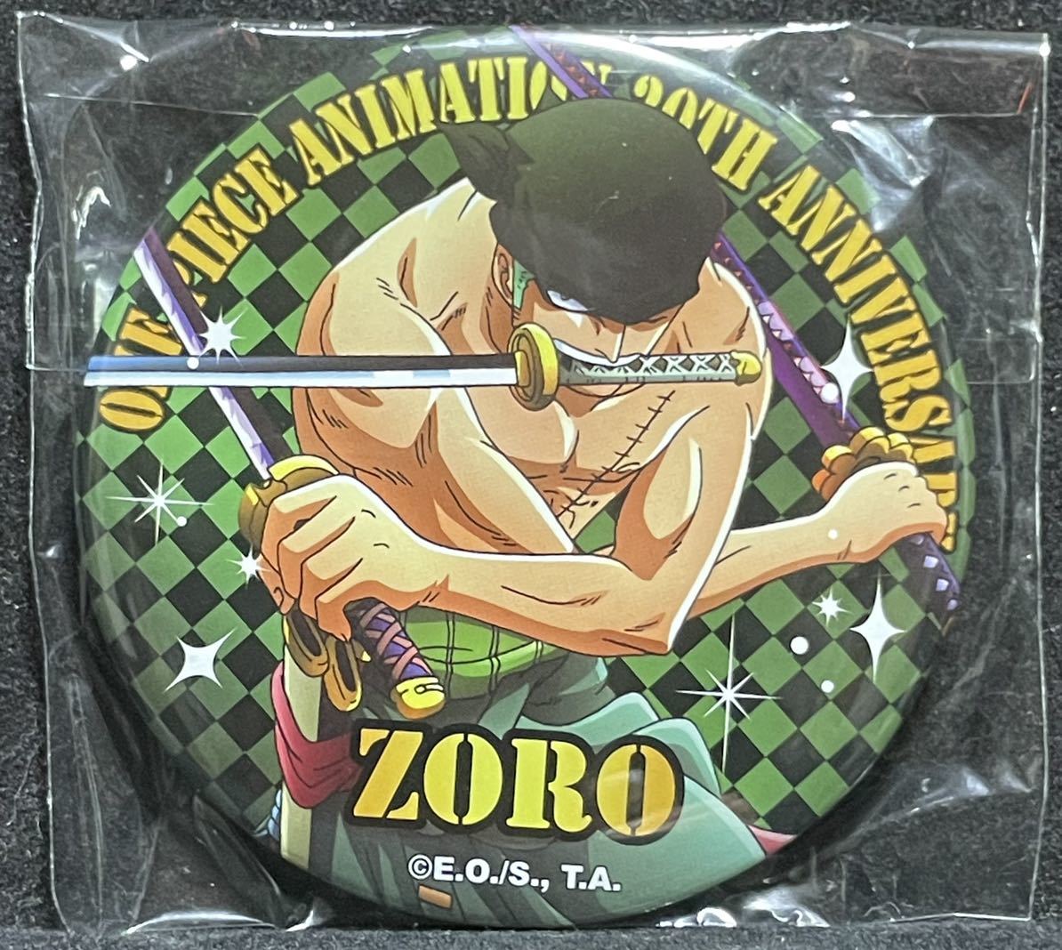 【未開封品/希少】 海外限定 ワンピース 台湾限定 缶バッジ 20周年記念 缶バッチ 麦わらストア 麦スト ゾロ