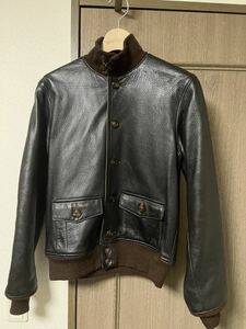 リアルマッコイズ レザージャケット 38 REAL McCOYS TYPE A-1 DEERSKIN フライトジャケット ディアスキン 