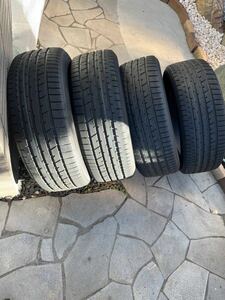 ☆新車外し225/55R19 80 ハリアー 純正 タイヤ 4本 トーヨー プロクセス R46A CX-5 CX-8 TOYO PROXES クラウンクロスオーバー　バリ山