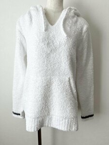 [ including carriage ]*BAREFOOT DREAMS* Bear foot Dream z room wear tops size 2 M white × charcoal gray hood 6432827