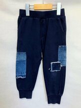 【送料込】【男の子用】DIESEL ディーゼル パンツ ネイビー 100cm 36M 綿100% ウエストゴム スウェットパンツ お洒落 デニム s3406251_画像1