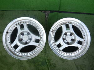 ★YOKOHAMA SUPER ADVAN SA3-7-1 2ピース★17×7.5JJ OFF:+33 PCD114.3-5H ハブ径；66mm 傷、汚れ、塗装がれあり 2本 MADE IN JAPAN