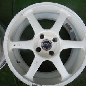 ★YOKOHAMA AVS MODEL6★17×8JJ OFF:+35 PCD114.3-4H ハブ径；73mm 傷、汚れ、塗装がれあり 2本 MADE IN JAPANの画像4