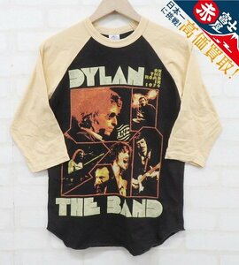 7T9062【クリックポスト対応】BOOTLEGGERS DYLAN THE BAND 7分袖ラグランTシャツ ブートレガーズ ボブディラン